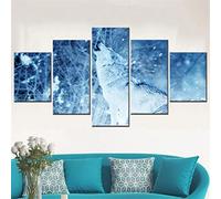 5 Panel Wall Art Winter Wolf Howling Animal Canvas 5 Pieces Canvas Painting Wall Art 5 Piece Canvas Wall Art Print Painting Canvas 5 Pieces Photo Canvas Wall Pictures Living Room Xxl/Frameless 200