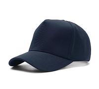 5 Panels High Crown Baseball Caps Mens Casual Plain Full Closed Snapback Trucker Hats High Top Wide Brim Sun Hats Q1038, Navy, 7/ 7 1/2