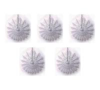 5 Paper Snowflakes Hanging Christmas Decorations Festive House Party Prop