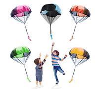 5 parachute toys, parachute thrower toy set, outdoor kite landing man toy, children's garden game, for children's outdoor games
