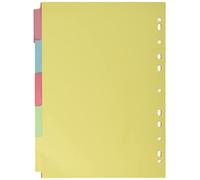 5 Part Card Subject Dividers A4