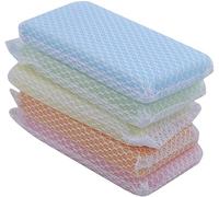 5 PC Dual Sided Nylon Mesh and Cloth kitchen Sponge Practical