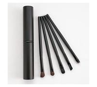5 Pc Makeup Brushes Tool set Eyeshadow Concealer Eyebrow Lip Blending Beauty Make Up Skin-friendly Brushes Women (blackSoul Eater1 14.1cm)