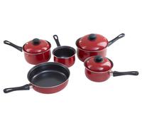 5Pc Belly Pan Set, Red