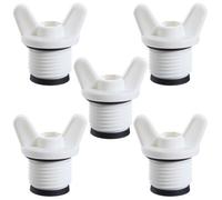 5 Pcs 1/2” NPT Pipe Fitting End Caps Connector Plug with Butterfly Handle PPR Pipe Plug Male Thread Pipes Caps and Plugs Fittings 20mm Water Hose Plugs Water Tubing Connector Waters Stop Fittings