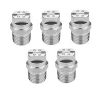 5 PCS 1/4 inch High Pressure Washer Spray Fan Nozzle Tip 65 Degree Stainless Steel Connector- Easy to Install Cleaning Washer Spray Jet Gun