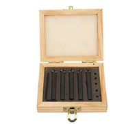 5 Pcs 1/4in Indexable Cemented Carbide Insert Turning Tool Bit, Lathe Machining Tool, Tungsten Carbide Blade with Chipbreaker Groove, for Turning Facing Boring Chamfering Threading