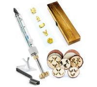 5 Pcs 1 Inch Western Branding Iron for Wood Burning Stamp, Personalized Electric Logo Metal Branding Iron for Steak BBQ Hamburger (Bigfoot/Duck/Owl/Rooster/Angel Wings)