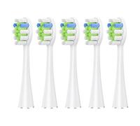 5 Pcs/10 Pcs Replacement Brush Heads,Compatible for AquaSonic Black Series Vibe Pro Duo Electric Toothbrush(5 pcs WT)