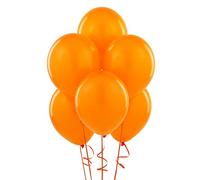 Orange Balloons 10 Pack, Large 12 Inch Thick Latex Biodegradable Helium Party Balloons for Birthday, Wedding, Baby Shower, Valentine's Day Events Decoration for Balloon Arch Garland