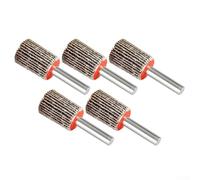 5 Pcs 15mm Flap Wheels 80 Grit Shank Mounted Sanding Discs For Drills