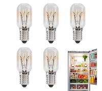 5 PCS 15W E14 Salt Lamp Light Bulbs, 220V-240V Scentsy Warmer Bulb Screw, Dimmable Warm White 2700K Edison SES Bulb, Replacement for Wax Warmers Himalayan Salt Lamps Fridge Ovens & Small Appliances
