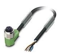 5 pcs : 1668234 - Sensor Cables / Actuator Cables M12 4P 3.0M R/A F