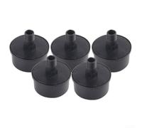 5 Pcs 16mm Male Thread Air Compressor Muffler, Intake Filter Silencer for Compressor and Small Air Pump, Black and Silver Replacement with Sponge Filter, 59 x 33mm