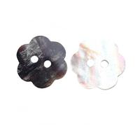 5 PCS 2 Holes Heart Star Flower Square Shaped Mother of Pearl Delicate Natural Shell Buttons for Sewing Craft Scrapbooking