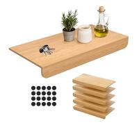 5 Pcs 24 * 12'' Wire Shelf Covers, Wood Shelf Covers for Wire Shelving, Pantry, Closet, Laundry Room, No Installation Required