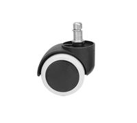 5 Pcs 2inch Universal Swivel Caster Mute Office Chair Wheel Casters Heavy Duty Castors Replacemen Furniture Wheels Roller For Office Chairs(White)