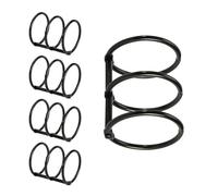 5 Pcs 3 Rings Metal Practical Binders Book Binder Snapped Split Hinged for Notebook Photo Album