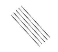 5 Pcs 304 Stainless Steel Round Rod, 6mm x 100mm Solid Shaft Rods Lathe Bar Stock Solid Round Rod, Silver