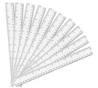 5 Pcs 30cm Rulers, 12 Inch Clear Plastic Ruler with Centimeters and Inches Shatter Resistant Metric Straight Rulers Measuring Drawing Tool for Kids, Ideal Back to School Office Home Supplies