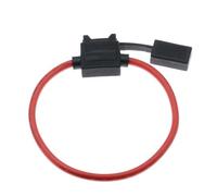 5 PCS 32V Waterproof ATC Blade Fuse Holder for Auto(Svart,10AWG,5A)