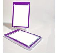 5 PCS 35PT Multi-Color Magnetic Card Holder 35PT for Trading Card for TCG for PTCG Protectors Hard Plastic Card Sleeves Display (Purple - 5 PCS)