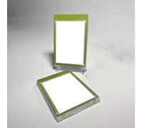 5 PCS 35PT Multi-Color Magnetic Card Holder 35PT for Trading Card for TCG for PTCG Protectors Hard Plastic Card Sleeves Display (Green - 5 PCS)