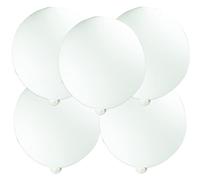 5 Pcs 36 Inch Extra Large & Thick White Balloons - Giant Round Latex Balloons for Photo Shoot, Birthday, Wedding, Party, Bar, Festival, Event, Carnival Decorations