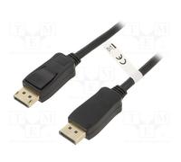 5 pcs : 49961 - Cable, DisplayPort 1.2,HDCP 2.2, DisplayPort plug,both sides