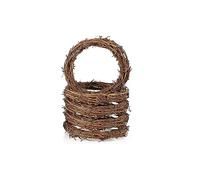 5 PCS 5.9 Inch Natural Rattan Ring Wreathes Vine Branch Wreath Rattan Wreath Garland Decoration for DIY Festivals Decorations, Wreath Craft and Wedding Decors