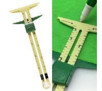 5 pcs 5-in-1 Measuring Tool Set with Sliding Gauge, Seam Allowance Ruler, Quilting Ruler, Handy Hem Gauge, Buttonhole Spacer, Circle and Triangle Measuring Tools for Sewing, Quilting, Knitting