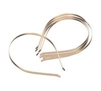 5 Pcs 5 mm Stainless Steel Hairbands Headwear Handicraft Ladies Girls Women gold, 5 mm 5 Pcs