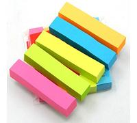 5 Pcs 500 Sheets Cuboid Pattern Post Notes Classified Lables For Notebook - 5 Color
