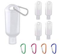 5 pcs 50ml Clear Portable Travel Bottles with Leak-Proof Design - Approved, Refillable & Easy-Squeeze Containers for Sanitizers & Liquids