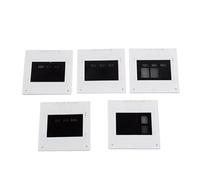 5 PCS 50X50mm Interference Diffraction Grating Set Single Double Triple Slit Round Hole Grid Optical Experimental Instrument