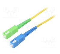 5 pcs : 59665 - Fiber patch cord, OS2, SC/APC,SC/UPC, 25m, Optical fiber: 9/125u