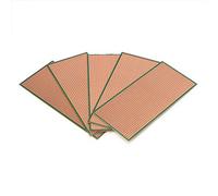 5 Pcs 6.5x14.5cm Stripboard PCB Platine Single Side Circuit Boar Electronic Devices Book