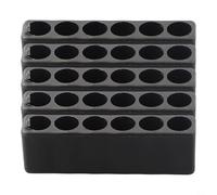 5 Pcs 6 Hole Holder for Screwdriver Bits, Compatible with 1/4inch Hex Tools, Convenient Plastic Organizer