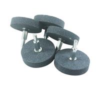 5 Pcs 60mm Abrasive Stone Grinding Wheels, 1/4'' Shank Aluminum Oxide Mounted Grinding Wheels for Drill, Grinder, Rotary Tools