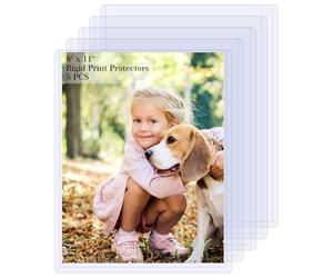 5 Pcs 8.5x11 Toploader Card Sleeves Protectors, Clear Waterproof 8.5x11 Card Sleeves, Rigid Jumbo Cards Top Loader, Hard Plastic Cards Sleeve for Photos Documents Collectibles Album Paper Holder