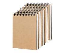 5 PCS A6 Sketchbooks, 300 Pages/150 Sheets, 160 g/m² Thick Paper, Kraft Paper A6 Sketch Book with Spiral Bound, Drawing Pad for Artists Adults Student Supplies(14.8X10.5cm)