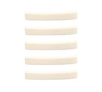 5 Pcs Acoustic Guitar Blank Replacement No-slotted Bone Bridge Nut Blank Music Instrument Parts Easy Install Acoustic Guitar Blank