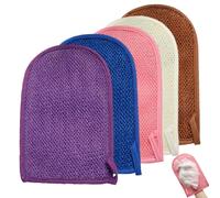 5 Pcs African Net Sponge, Exfoliating Glove, Exfoliating Mitt, Body Scrub, Korean Exfoliating Mitt, African Net Sponge Authentic, Exfoliating Body Scrub, for Massage and Dead Skin Remover for Body