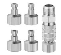 5 PCS Airbrush Quick Release Coupling Disconnect Adapter Kit 1/8 Inch Female Connector and Male Fitting Adapters Adjustment Control Valve Air Brush Hose Tools Accessories for Air Compressor