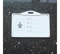 5 Pcs Alloy Aluminium ID Card Badge Holder for Lanyard Retractable Horizontal Nickle