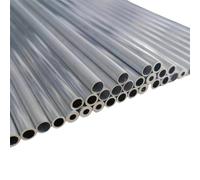 5 Pcs Aluminum Alloy Round Tube Wall Thickness 1mm Outer Diameter 9.5mm(0.374") Inner Diameter 7.5mm(0.295") Length 300mm (11.811") Straight Small Fine Metal Pipe AL6063(9.5x7.5x300mm)