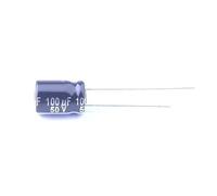 5 Pcs Aluminum Electrolytic Capacitor Dip 100uF±20% 50V Radial Lead, 8x11.5mm EEUEB1H101S AMNzOgOdL