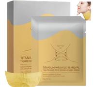 5 Pcs Anti-wrinkle Neck Mask, Anti Wrinkle Neck Patches with Peptides & Hyaluronic Acid, Firming & Wrinkle-Reducing Necks Tape, Non-Slip Fit, Hydrating & Lifting Treatment for Women & Men