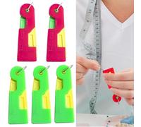 5 Pcs Automatic Needle Threader Needle Threaders Hand Sewing Automatic Needle Threader UK Random Colorful Needle Threaders Cross Stitch Accessories for Hand Sewing and DIY Threading Tool(Random Color)