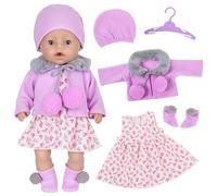 5 Pcs Baby Doll Clothes for 14-18 Inch Doll